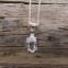 Pendentif en argent et diamant d'Herkimer