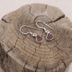 Boucles d'oreilles en argent et tourmaline