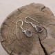 Boucles d'oreilles en argent et tourmaline