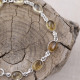 Bracelet en argent et citrine