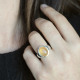 Bague en argent et citrine