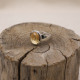 Bague en argent et citrine