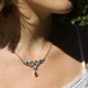 Collier en argent et topaze mystique