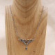 Collier en argent et topaze bleue