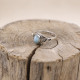 Bague en argent et larimar