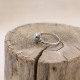 Bague en argent et larimar