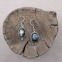 Boucles d'oreilles en argent et labradorite