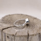 Bague en argent et labradorite