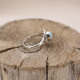 Bague en argent et larimar