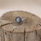 Bague en argent et larimar