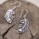 Boucles d'oreilles en argent et perle de rivière