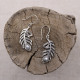 Boucles d'oreilles en argent et perle de rivière