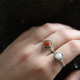 Bague en argent et cornaline