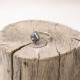 Bague en argent et labradorite