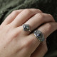 Bague en argent et labradorite