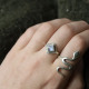 Bague en argent et pierre de lune