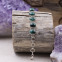 Bracelet en argent et malachite