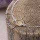 Bracelet en argent et citrine