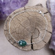 Bracelet en argent et agate verte