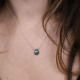 Collier en argent et labradorite