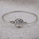 Bracelet rigide en argent "arbre de vie"