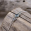 Bracelet en argent et topaze bleue