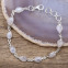 Bracelet en argent et pierre de lune