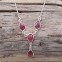 Collier en argent avec racine de Rubis