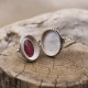 Bague poison en argent et racine de Rubis