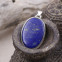 Pendentif en argent et lapis lazuli