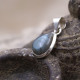 Pendentif en argent et labradorite