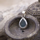 Pendentif en argent et labradorite