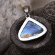 Pendentif en argent et labradorite