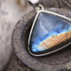 Pendentif en argent et labradorite