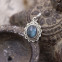 Pendentif en argent et labradorite