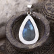 Pendentif en argent et labradorite