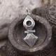 Pendentif en argent et onyx