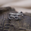 Bague en argent serpent et onyx