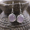 Boucles d'oreilles en argent et quartz lavande