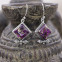 Boucles d'oreilles en argent et turquoise mohave