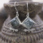 Boucles d'oreilles en argent et préhnite