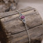 bracelet en argent et racine de Rubis