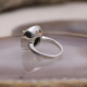 Bague d'exception en argent avec quartz lemon et marcassite