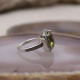 Bague d'exception en argent avec quartz lemon et marcassite