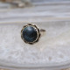 Bague en argent et labradorite