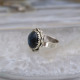 Bague en argent et labradorite