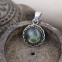 Pendentif en argent et labradorite