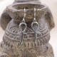 Boucles d'oreilles en argent - croix de vie