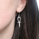 Boucles d'oreilles en argent - croix de vie