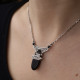 Collier en argent et onyx